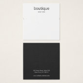 シンプル白ネックレモダンスディスプレイカード (正面&裏面)