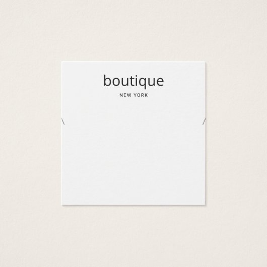 シンプル白ネックレモダンスディスプレイカード (正面)