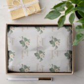 シンプル白フローライラストレーション |の結婚ギフト 薄葉紙 (ギフト)