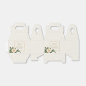 シンプル白フローライラストレーション | 結婚s フェイバーボックス (折り畳みなし)