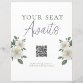 シンプル白フローラQRコード座席図記号 (正面)