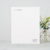 シンプル白プロフェッショナルモダンレターヘッド レターヘッド (スタンド正面)