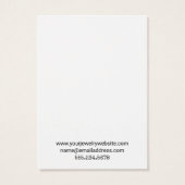 シンプル白ミニマルネックレスホルダー表示カード (裏面)