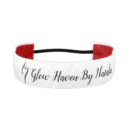 シンプル白ミニマル黒美しいサロン アスレチックヘッドバンド