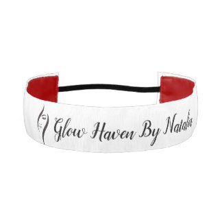 シンプル白ミニマル黒美しいサロン アスレチックヘッドバンド