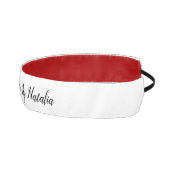 シンプル白ミニマル黒美しいサロン アスレチックヘッドバンド (右)