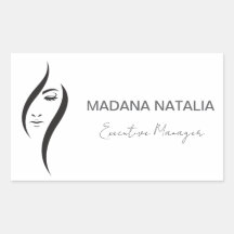 シンプル白ミニマル黒美しいサロン