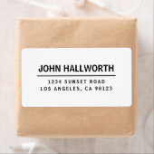 シンプル白モダンと黒 ラベル (インサイチュ)