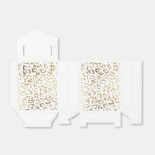 シンプル白モダンシックフェイク金ゴールドプリント フェイバーボックス (折り畳みなし)