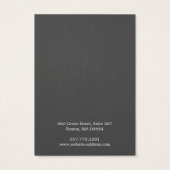 シンプル白モダンネックレスイヤリングディスプレイカード (裏面)