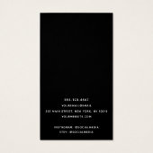 シンプル白モダンロングイヤリング表示カード (裏面)