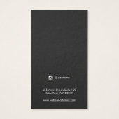 シンプル白モダンロングイヤリング表示カード (裏面)