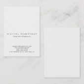 シンプル白モダン太の大きな名刺 名刺 (正面/裏面)