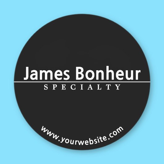 シンプル白モダン文字オン黒い防水 ラベル