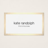 シンプル白モダン金ゴールド縁ど (正面)