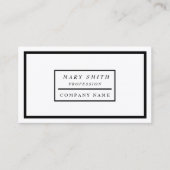 シンプル白モダン雪 名刺 (正面)