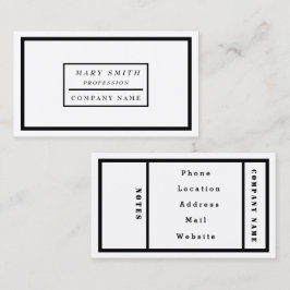 シンプル白モダン雪 名刺