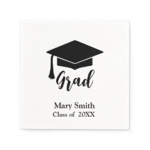 シンプル白モダン黒卒業