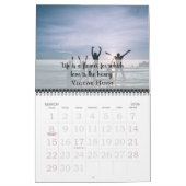 シンプル白感動的引用文2021写真 カレンダー (3月 2026)