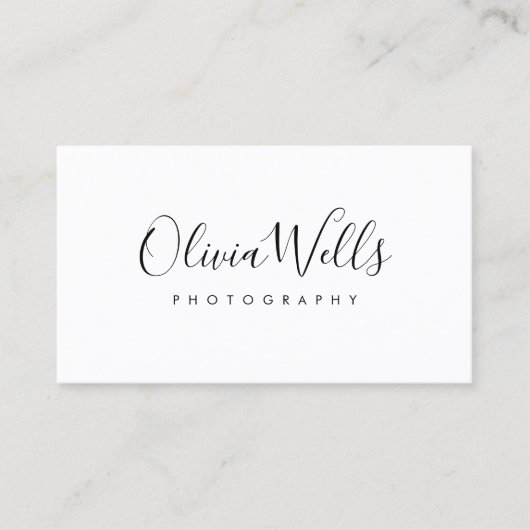 シンプル白手書きスクリプトソーシャルメディアのアイコン 名刺 (正面)