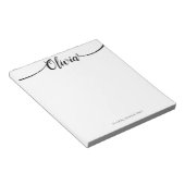 シンプル白手書き書道 ノートパッド (アングル)