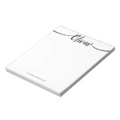 シンプル白手書き書道 ノートパッド (回転)