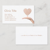 シンプル白皮膚科医 – スキンドクターカード 名刺 (正面/裏面)