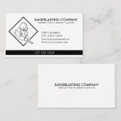 シンプル白砂防爆洗浄機 名刺 (正面/裏面)