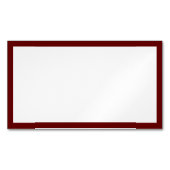 シンプル白空白のと濃い赤縁どの マグネット名刺 (正面)