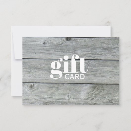 シンプル白素朴美しいカスタム贈与証 (正面)