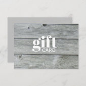 シンプル白素朴美しいカスタム贈与証 (正面/裏面)