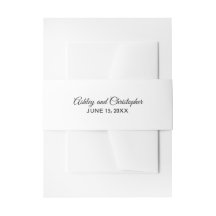 シンプル白結婚腹バンド