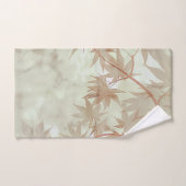 シンプル白葉水カラーのアートワーク | バスタオルセット (ハンドタオル)