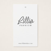 シンプル白衣表示価格カードつるラベル (正面)