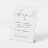 シンプル白黒お願い結婚お願い 台座サイン (正面)