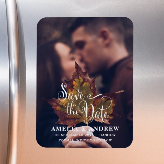 シンプル白黒の写真日付を保存 マグネット