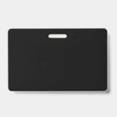 シンプル白黒の名前テンプレート バッジ (Back)