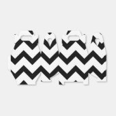 シンプル白黒の山形の線レトロ フェイバーボックス (折り畳みなし)