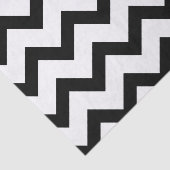 シンプル白黒の山形の線レトロ 薄葉紙 (詳細)