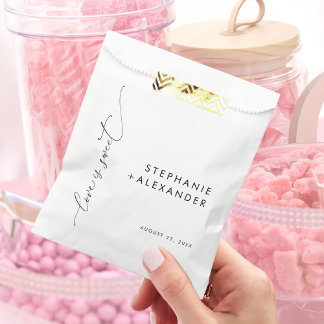 シンプル白黒の愛は甘い フェイバーバッグ