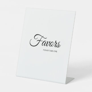 シンプル白黒の書道好み 台座サイン