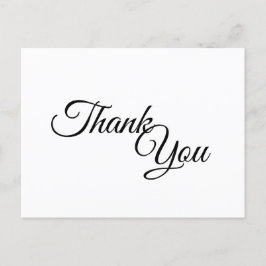 シンプル白黒の書道 ポストカード