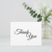 シンプル白黒の書道 ポストカード (スタンド正面)