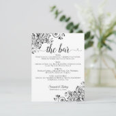 シンプル白黒の結婚バー (スタンド正面)