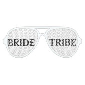 シンプル白黒の花嫁の部族サングラス アビエーターサングラス (正面)