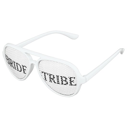 シンプル白黒の花嫁の部族サングラス アビエーターサングラス (アングル)