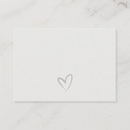 シンプル白黒のWeb結婚サイト詳細 エンクロージャーカード (裏面)