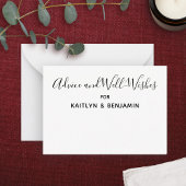 シンプル白黒アドバイス&ウェルウィッシュカード アドバイスカード