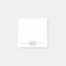 シンプル白黒イニシャル