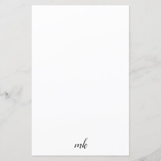 シンプル白黒エレガモダンントウェディングメニュー (裏面)